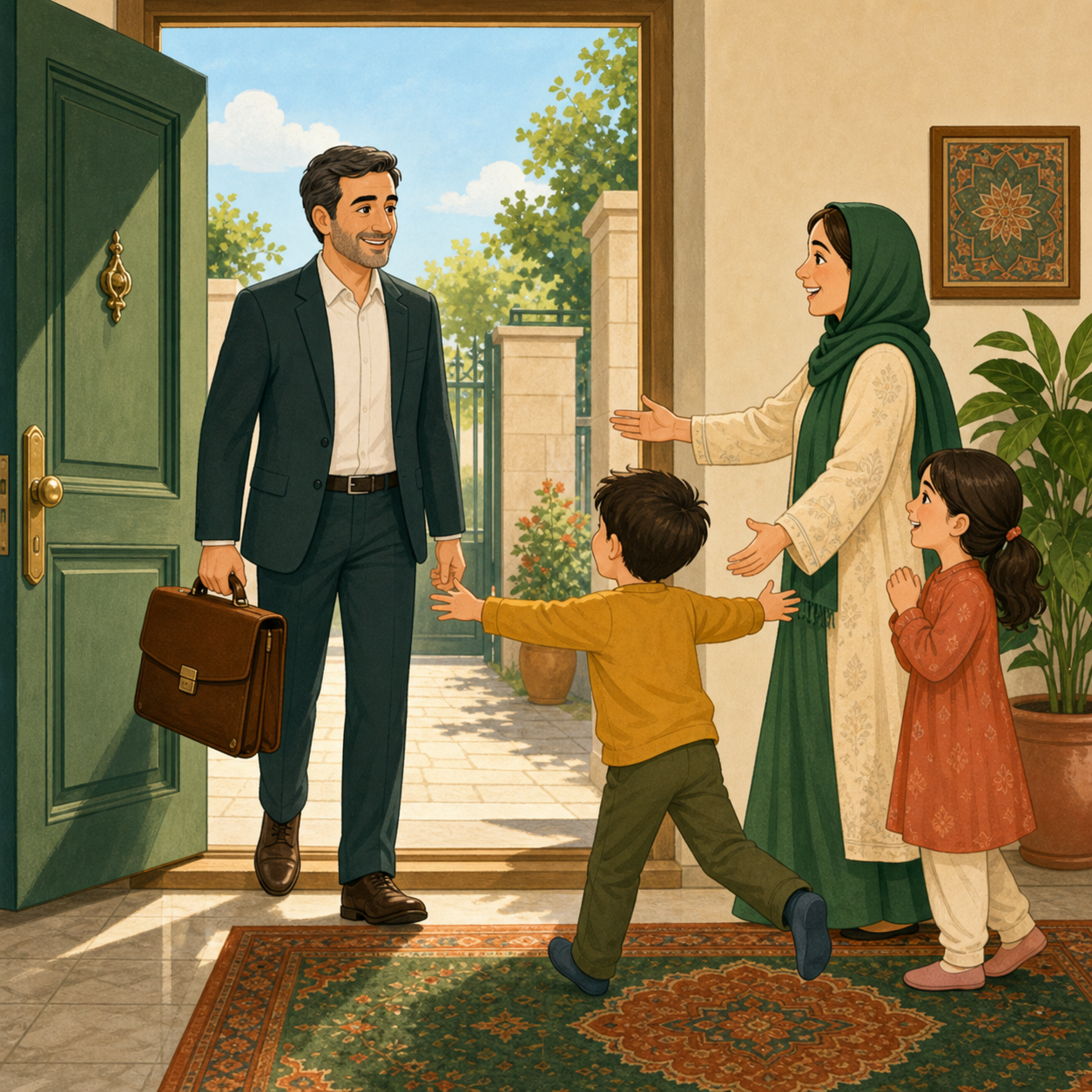 بابا از اداره آمد